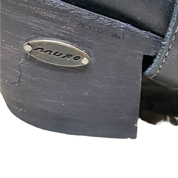 MURO Magda Women's Knee High Distressed Studded Western Leather Harness Boots 6 - Picture 11 of 15